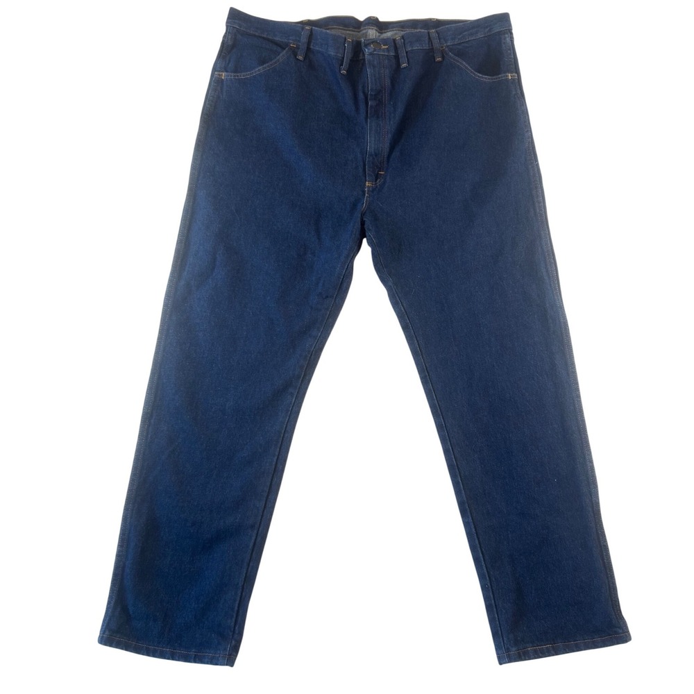 Mens Wrangler Regular Fit Straight Leg Heavyweight Denim Jeans New 46x30